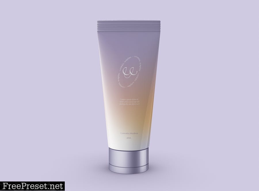 Body Lotion Tube Mockup