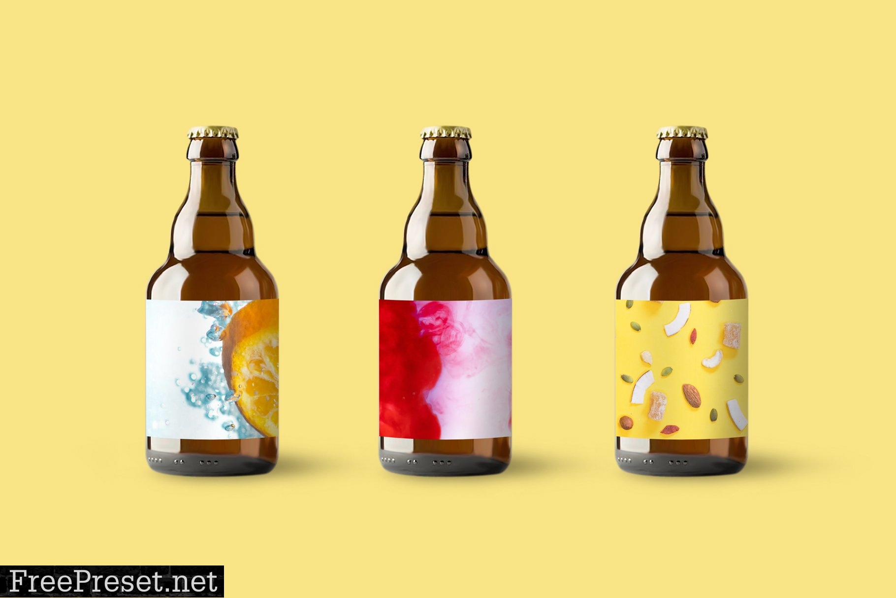 Bottle Mockups + Can Mockups 4560129