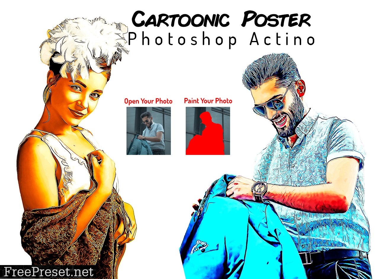 Cartoonic Poster Action 6410336