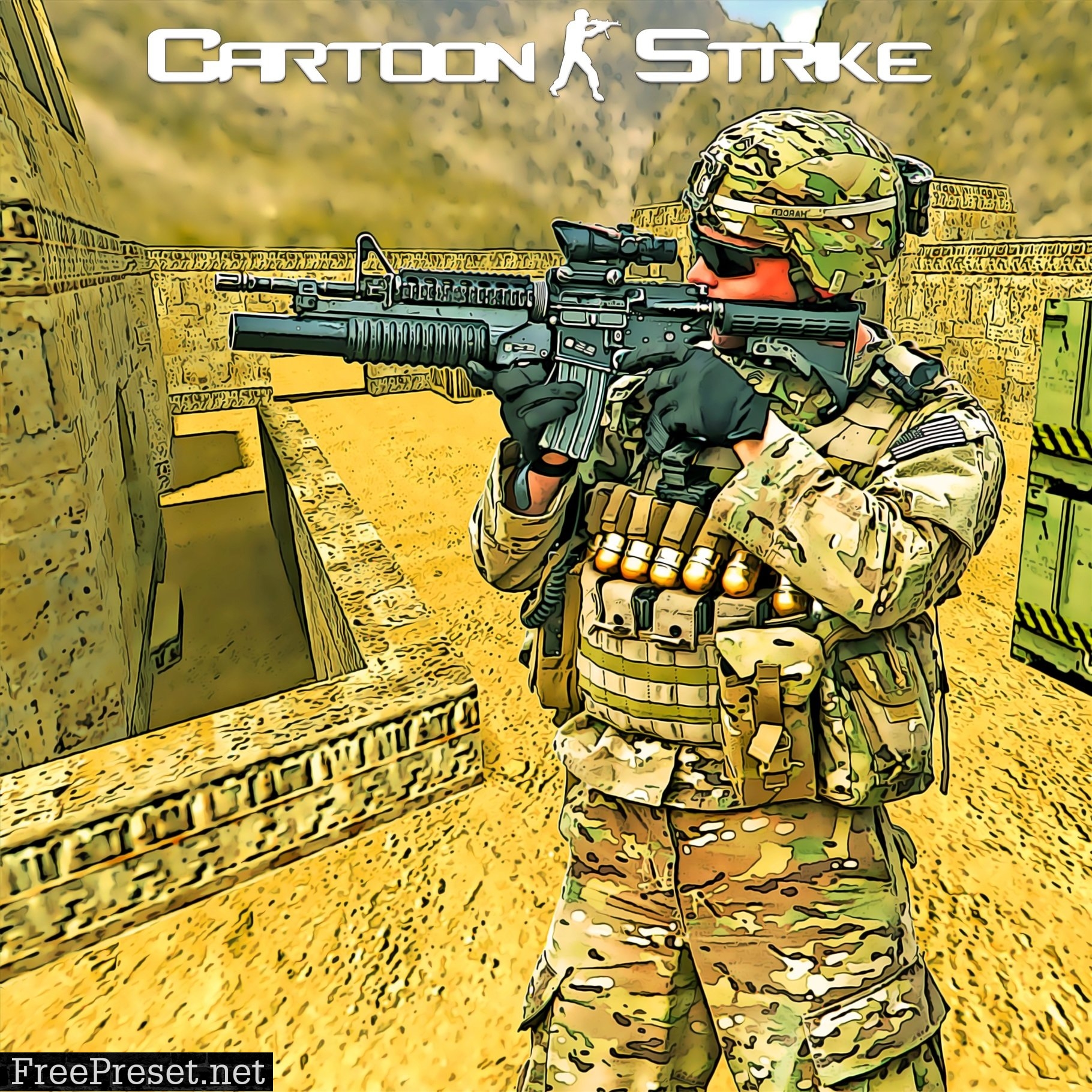 CartoonStrike Photoshop Action 5431268