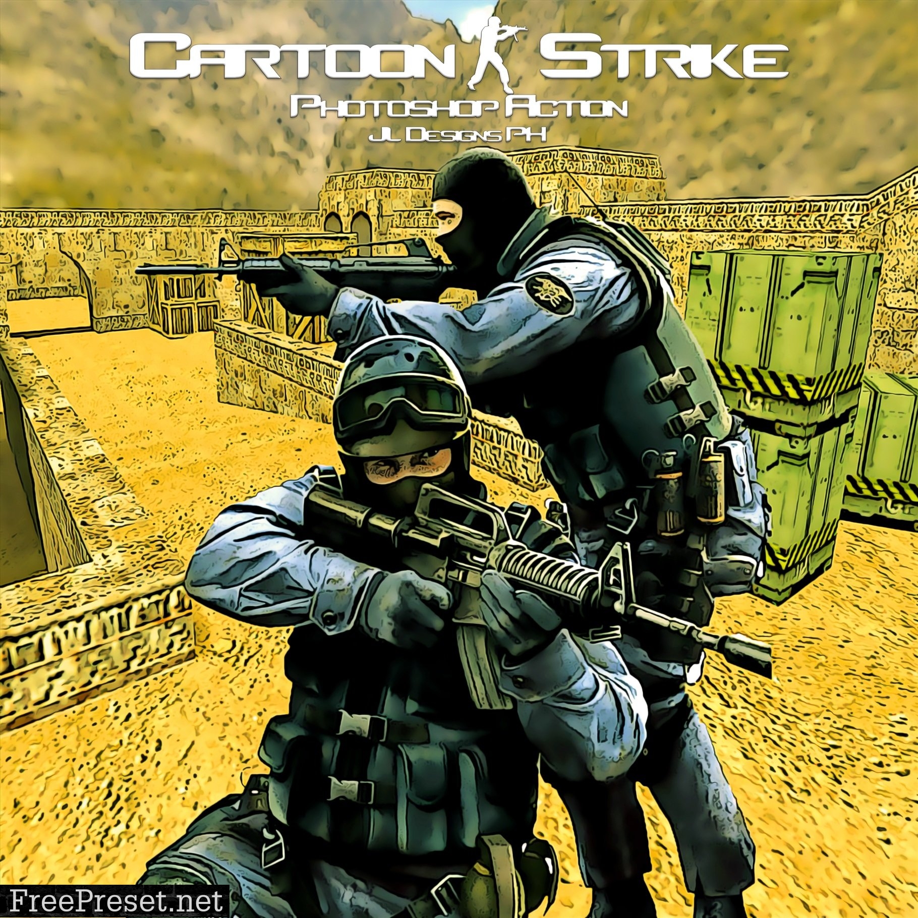 CartoonStrike Photoshop Action 5431268