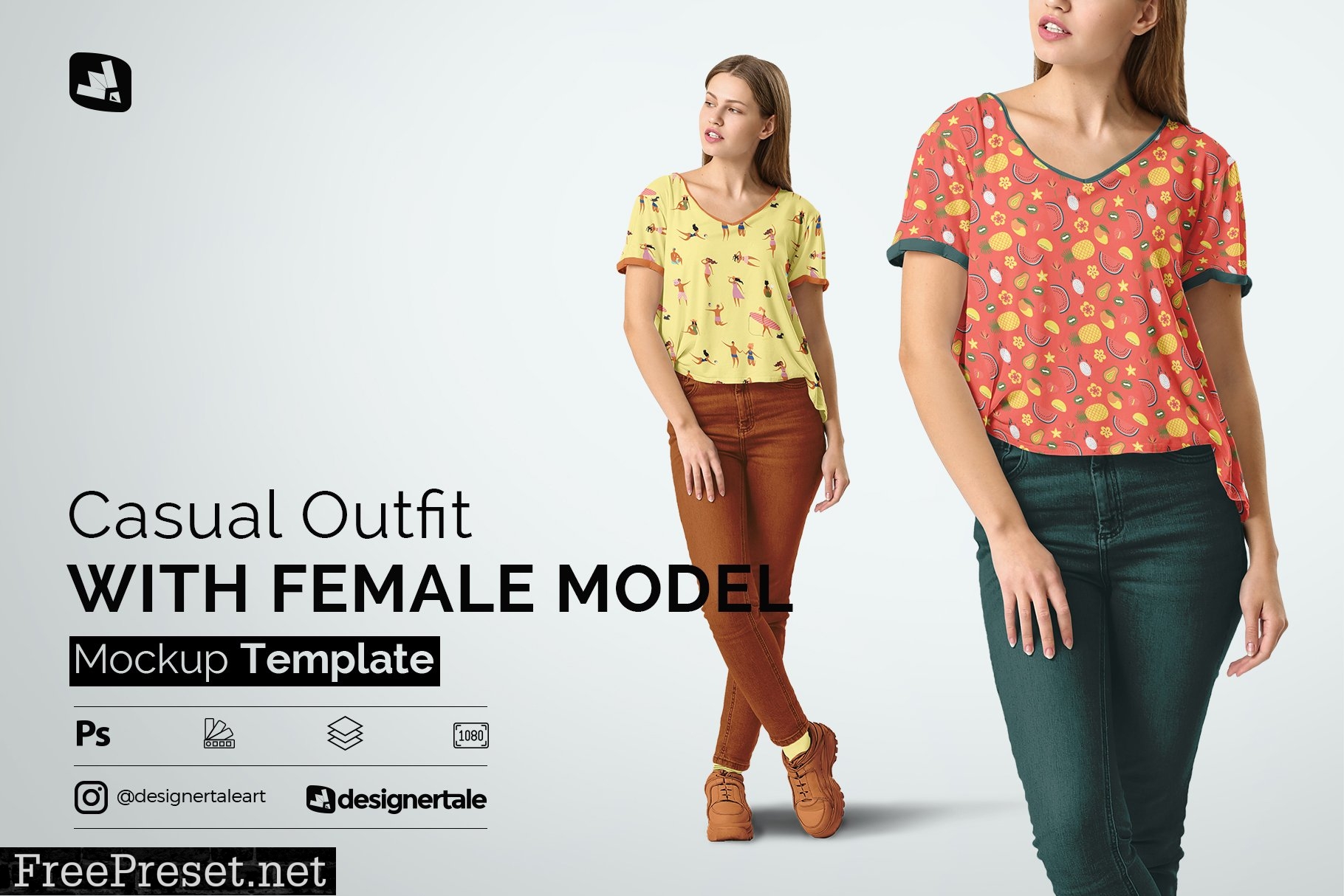 Casual Outfit With Female Model 4743994