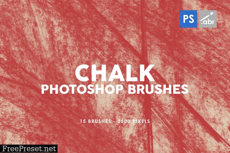 Chalk Texture Photoshop Stamp Brushes 2 GUJEX2G