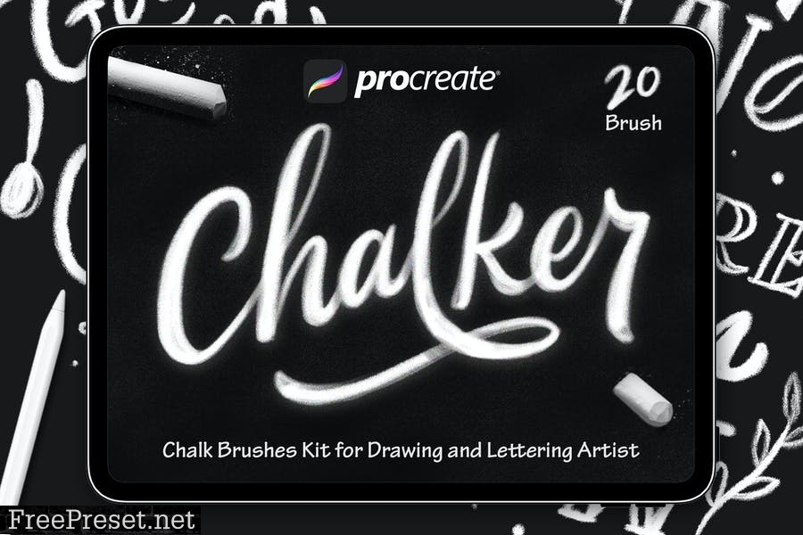 Chalker - Procreat Brushes A64ZMDT