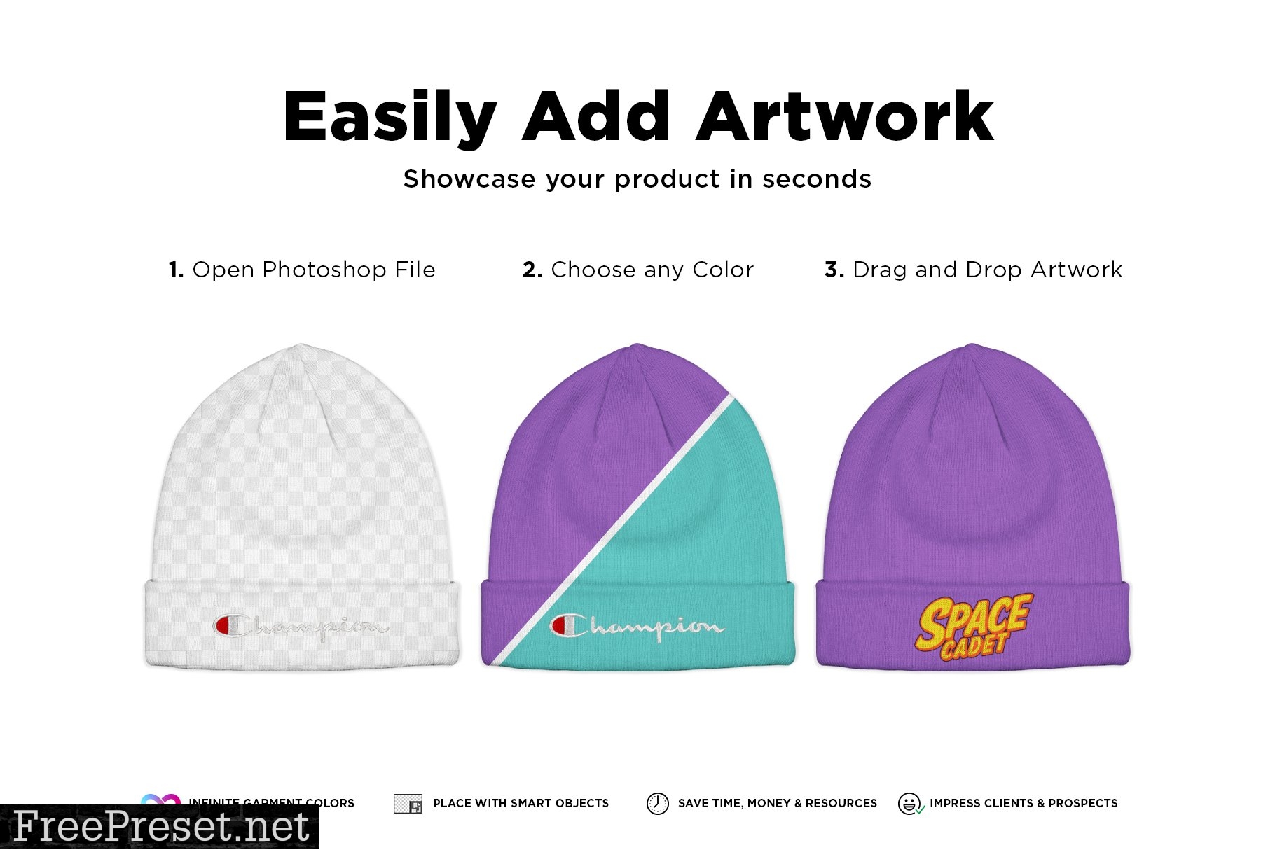 Champion Beanie Mockup 4810007