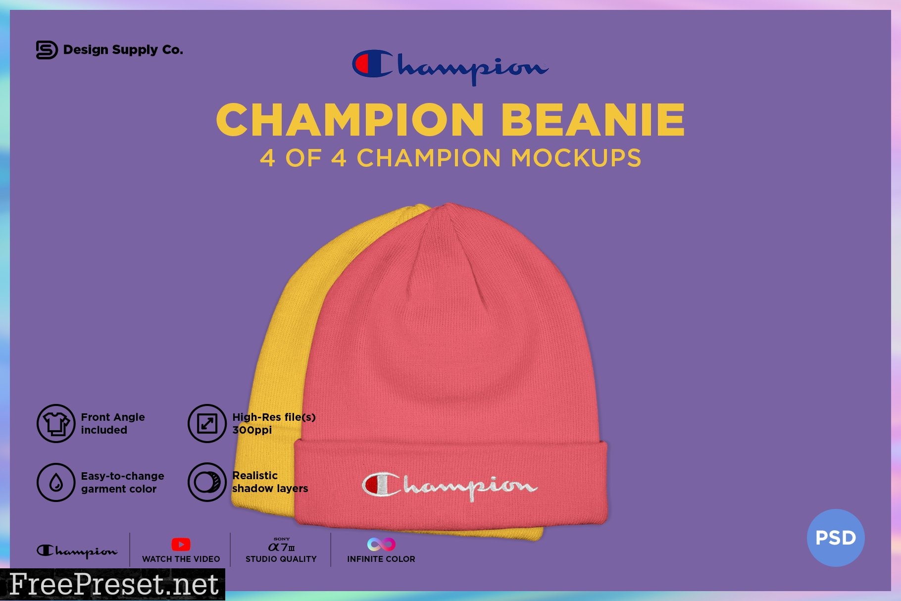 Champion Beanie Mockup 4810007