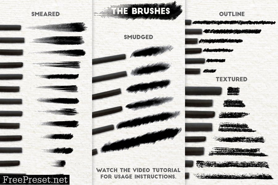 Charcoal Brushes  L9QSWGX