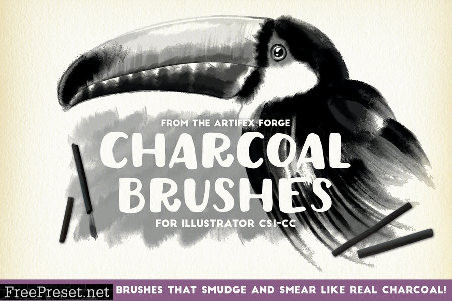 Charcoal Brushes  L9QSWGX