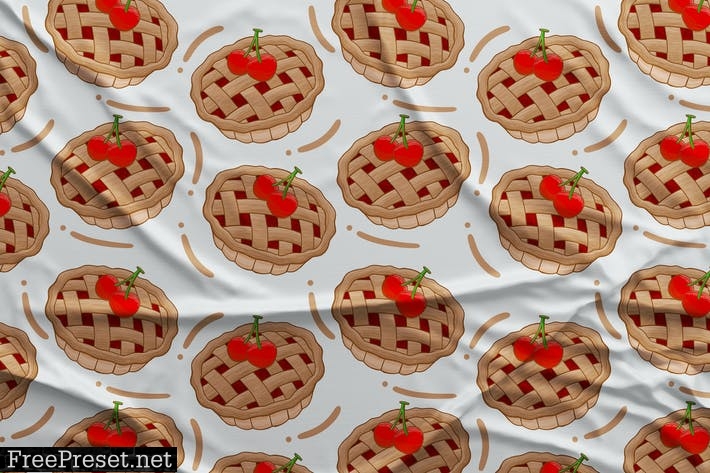 Cherry Pie Seamless Pattern ZP24U2S