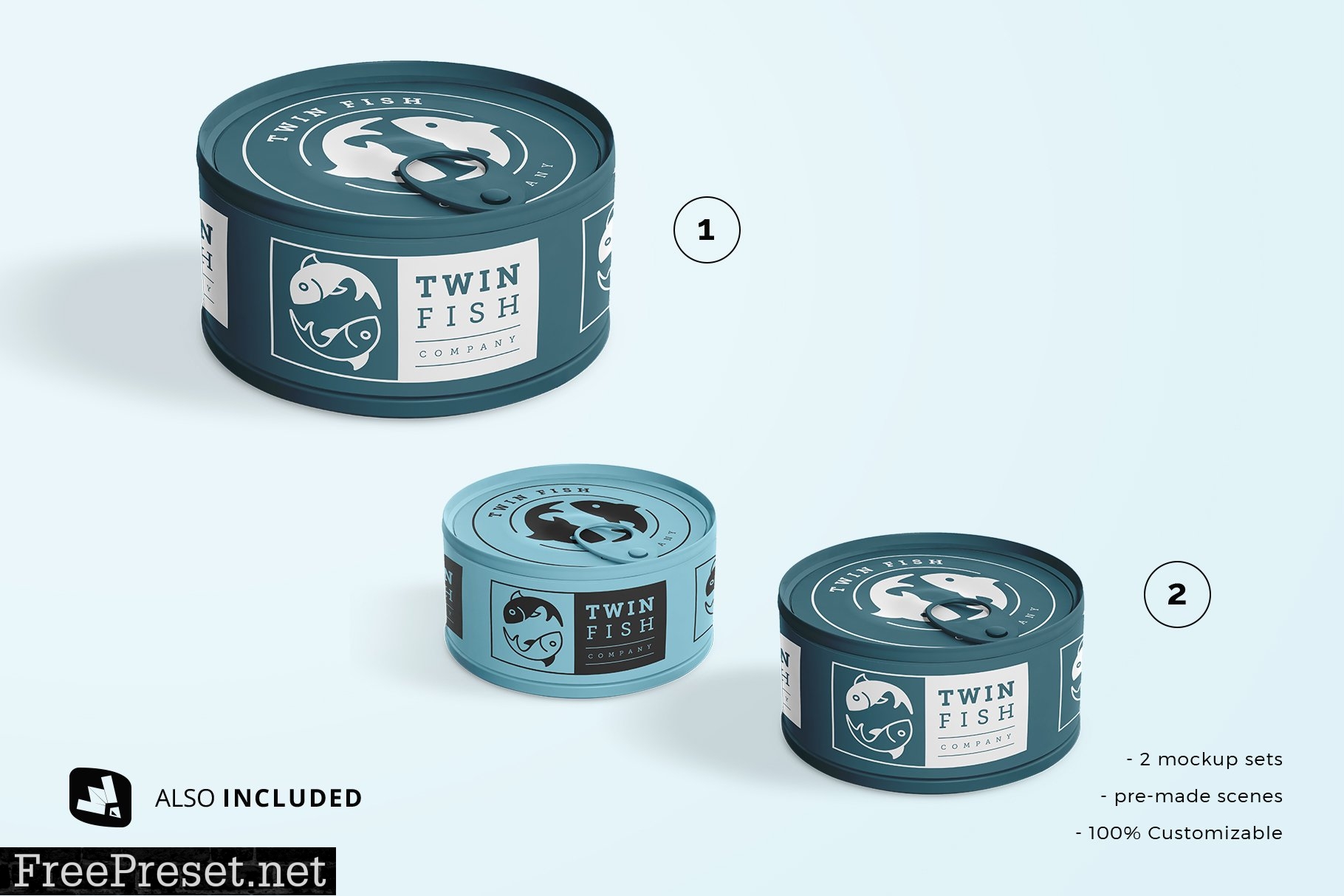 Circular Can Food Packaging Mockup 4827017