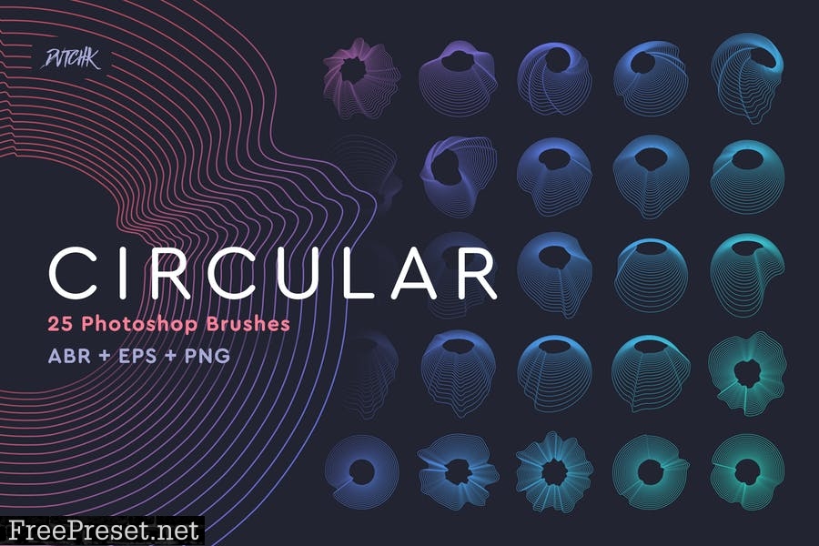 Circular Photoshop Brushes MEJGHVA