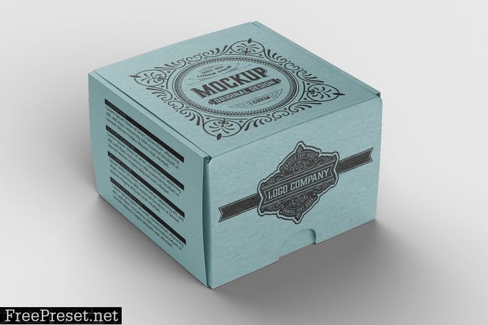 Colored Box Mockup