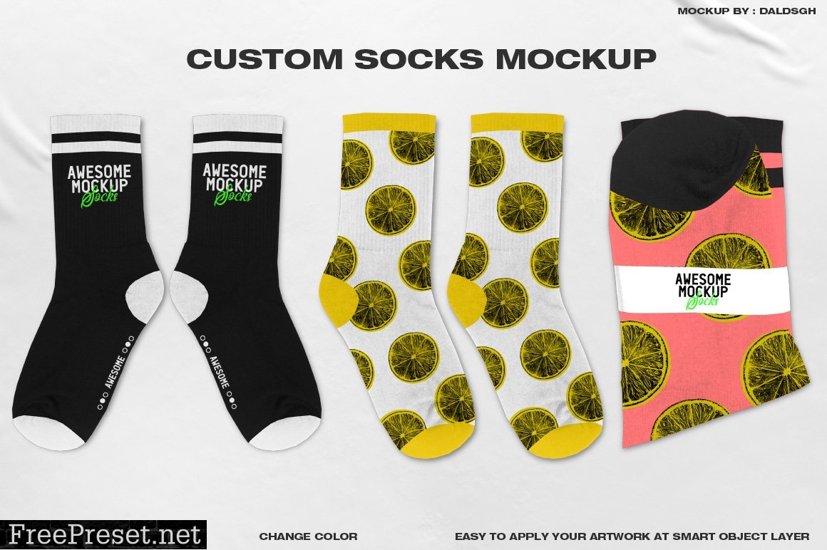 CUSTOM SOCKS MOCKUP 6194998