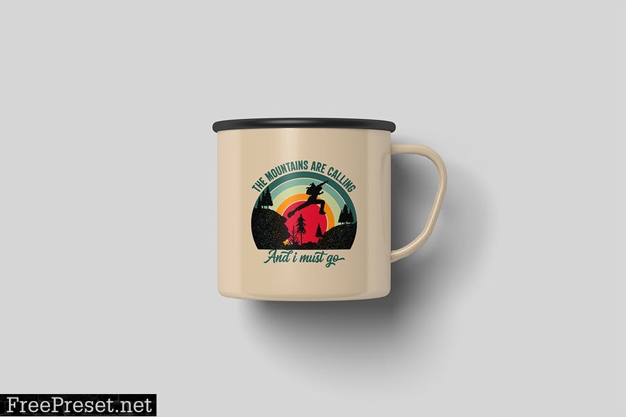 Enamel mug Mockup DA6YDNH