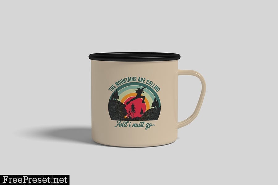 Enamel mug Mockup DA6YDNH