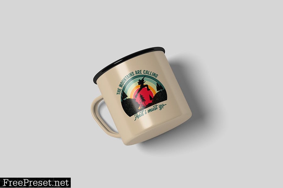 Enamel mug Mockup DA6YDNH