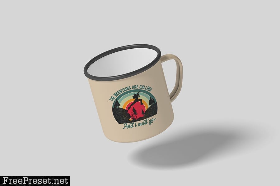 Enamel mug Mockup DA6YDNH