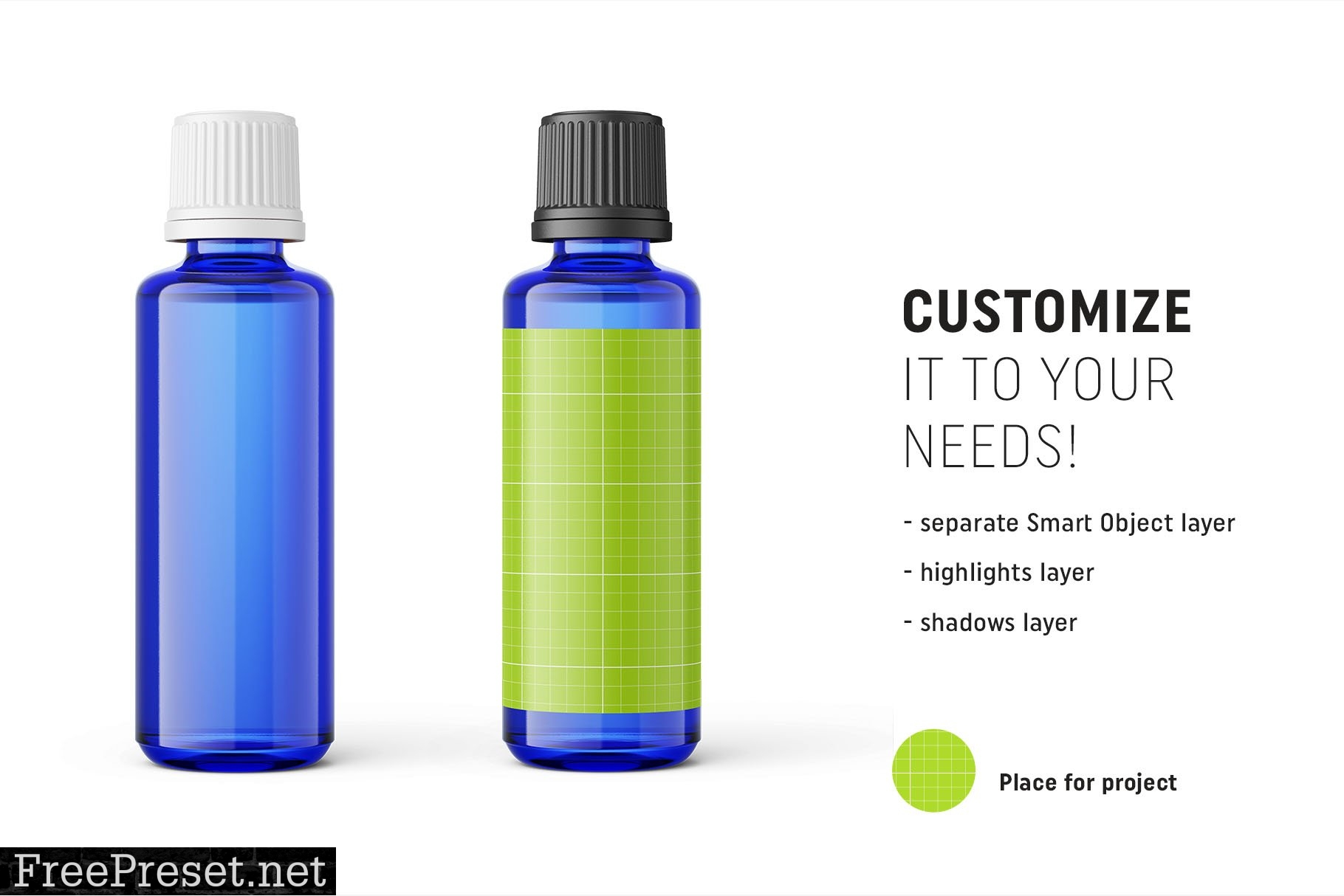 Essential oil bottle mockup 50ml 4824573