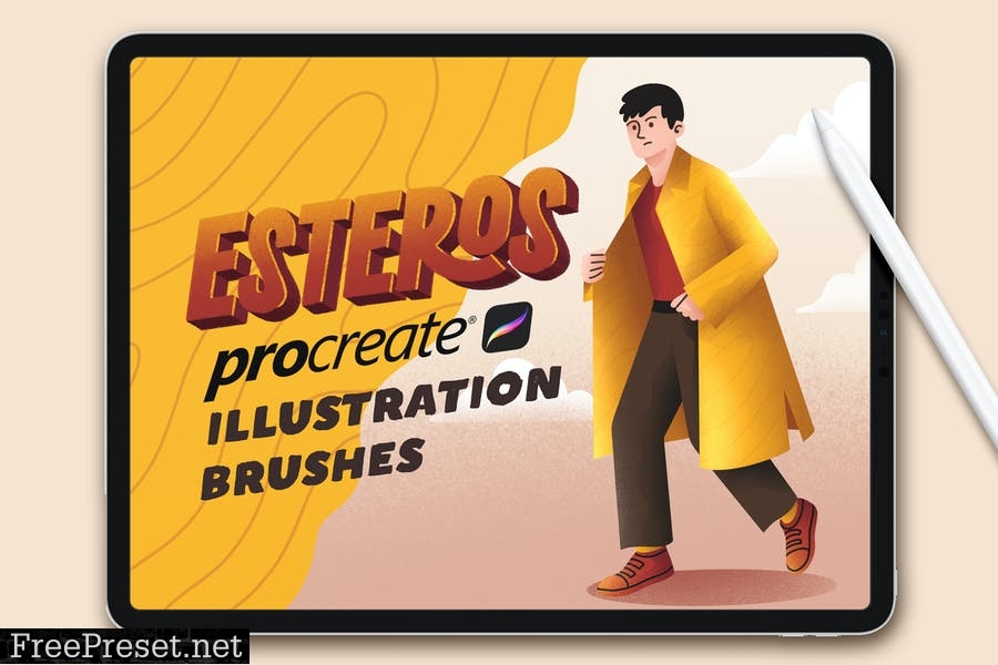 ESTEROS - Procreate Illustration Brushes 2RT9VJM