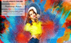 Explosion Color Photoshop Action 5247557