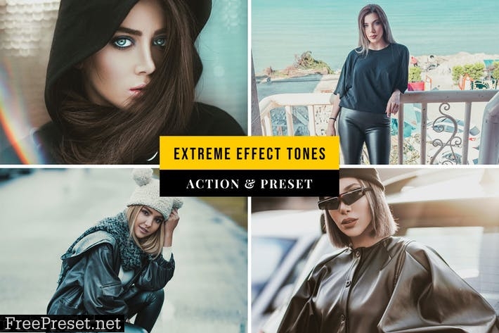 Extreme Effect Tones Action & Lightroom Preset