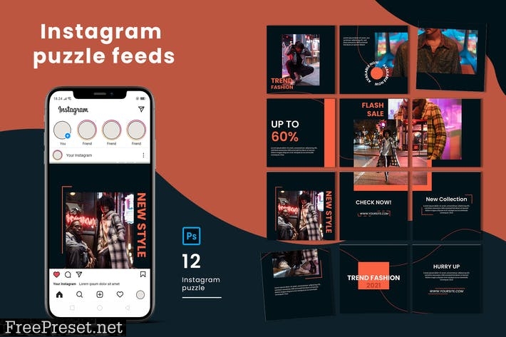 Fashion Instagram Puzzle Feed 4MUDMEH