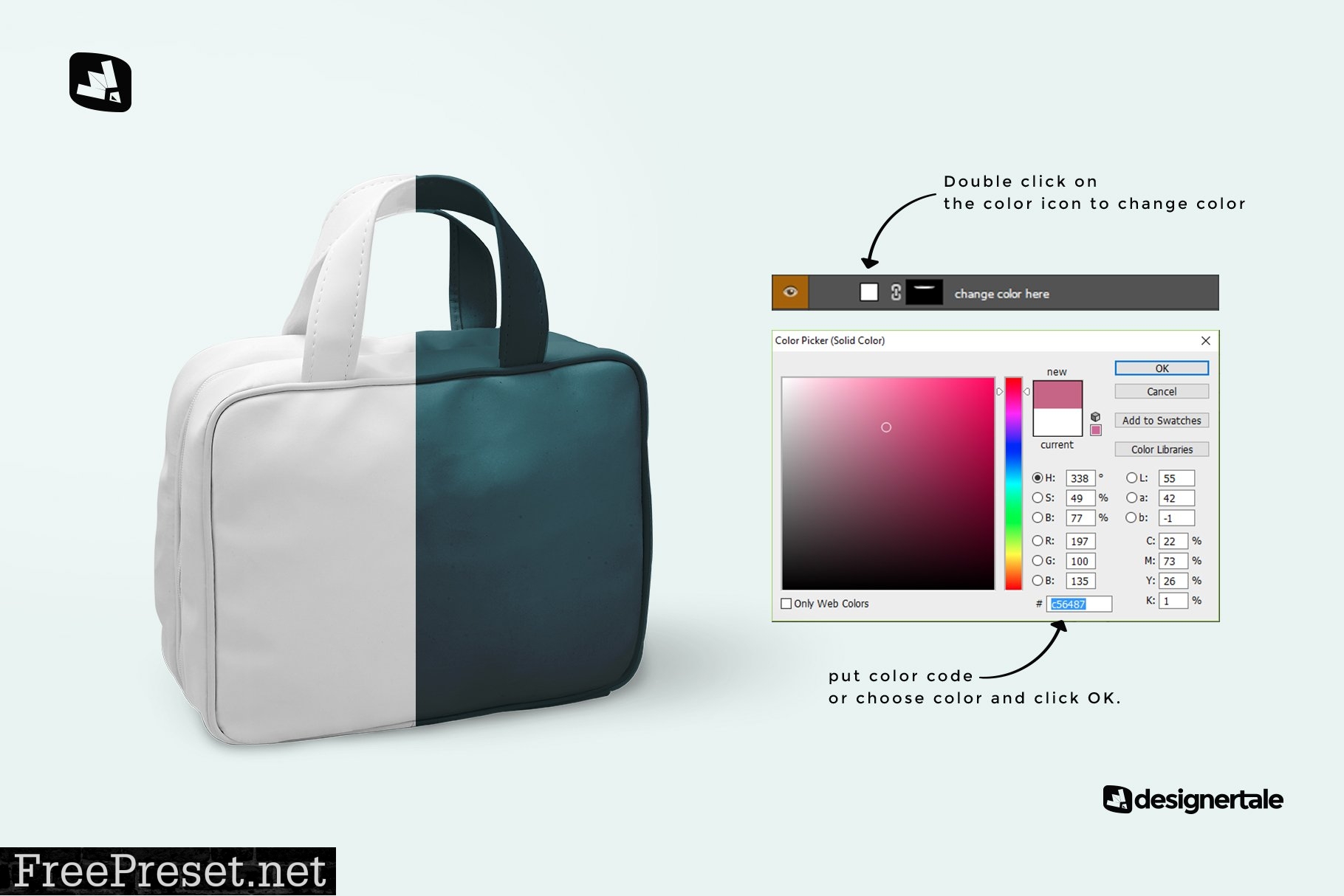 Faux Leather Messenger Bag Mockup 4815312