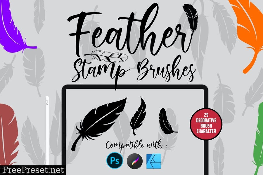 Feather | Stamp Brush 6HBB42F