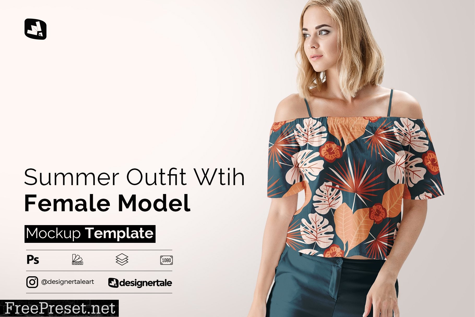 Female Summer Outfit Mockup 4971813