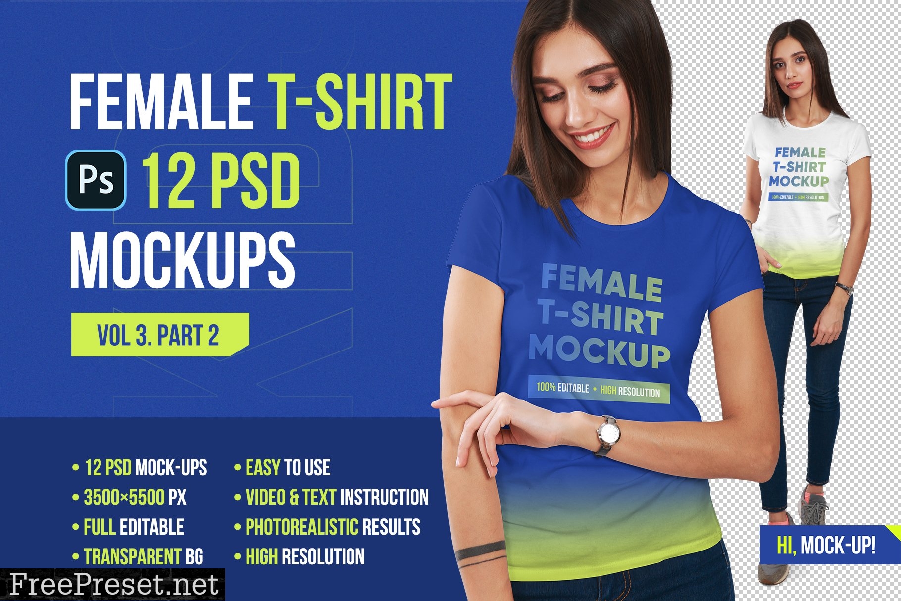 Female T-Shirt Mockups Vol 3 Part 2 5336758