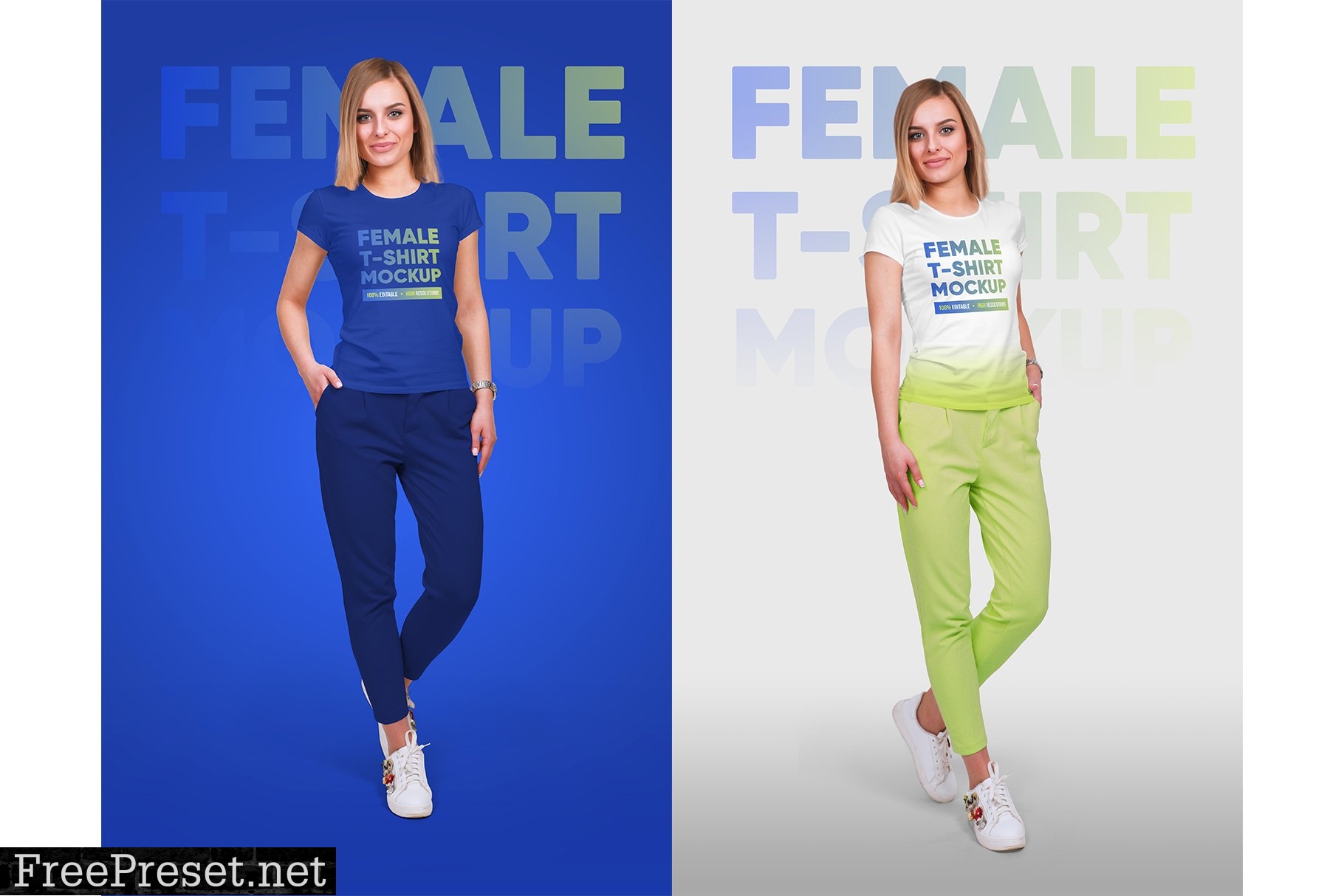 Female T-Shirt Mockups Vol 4 Part 2 5336778