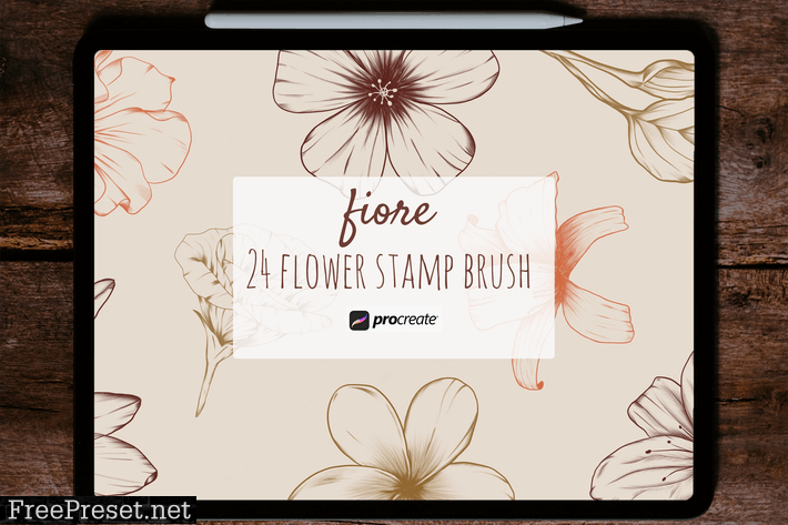 Fiore – Procreate Stamp Brush 7BKBRCM