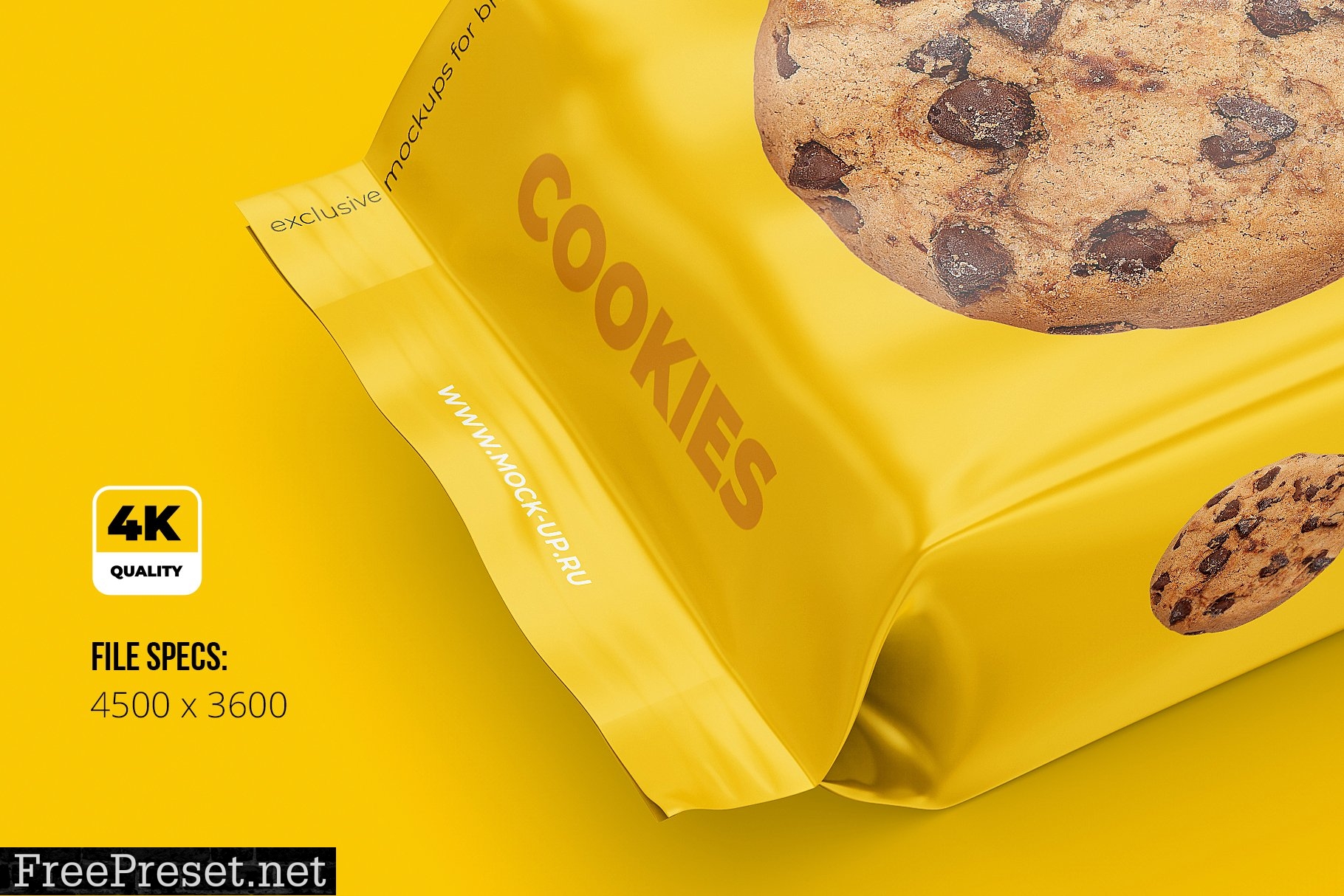 Flow Pack Cookies Mockup 4583812