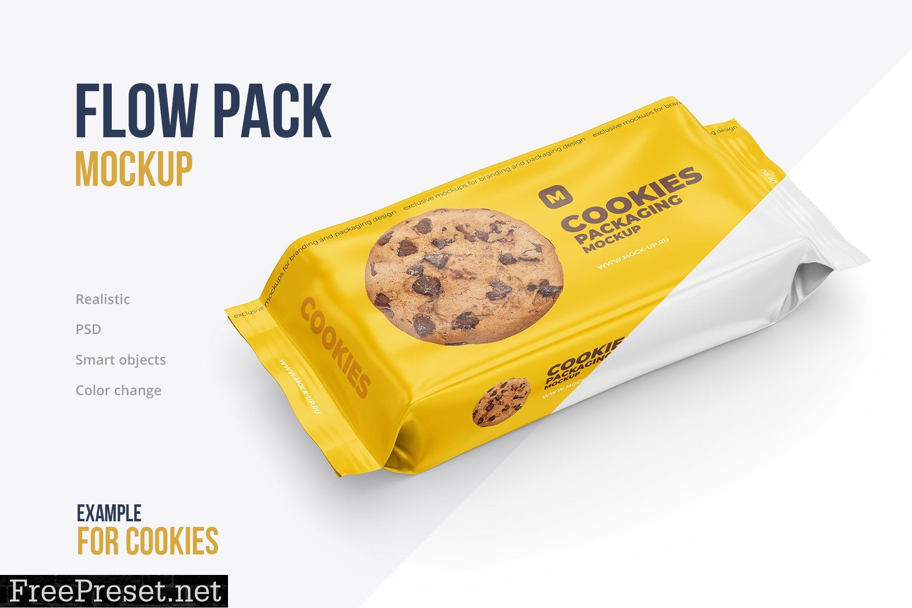 Flow Pack Cookies Mockup 4583812