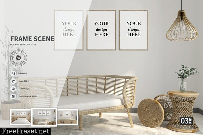 Frame Scene vol.15 - Mockup Template VR