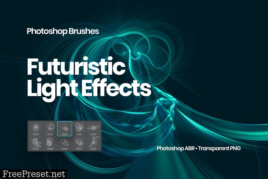 Futuristic Light Effects Photoshop Brushes