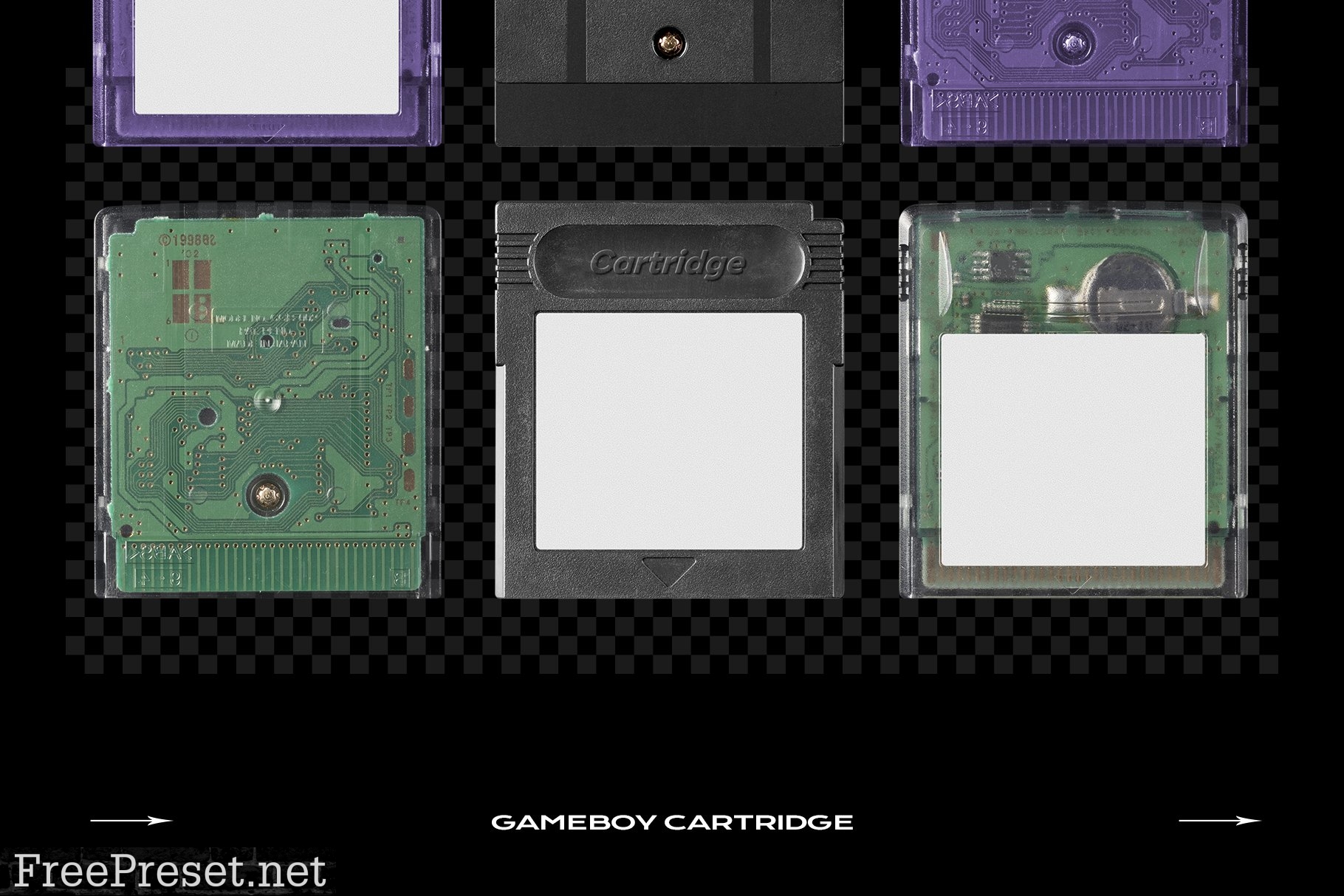 Game Cartridge Mockup Bundle Retro 6178588