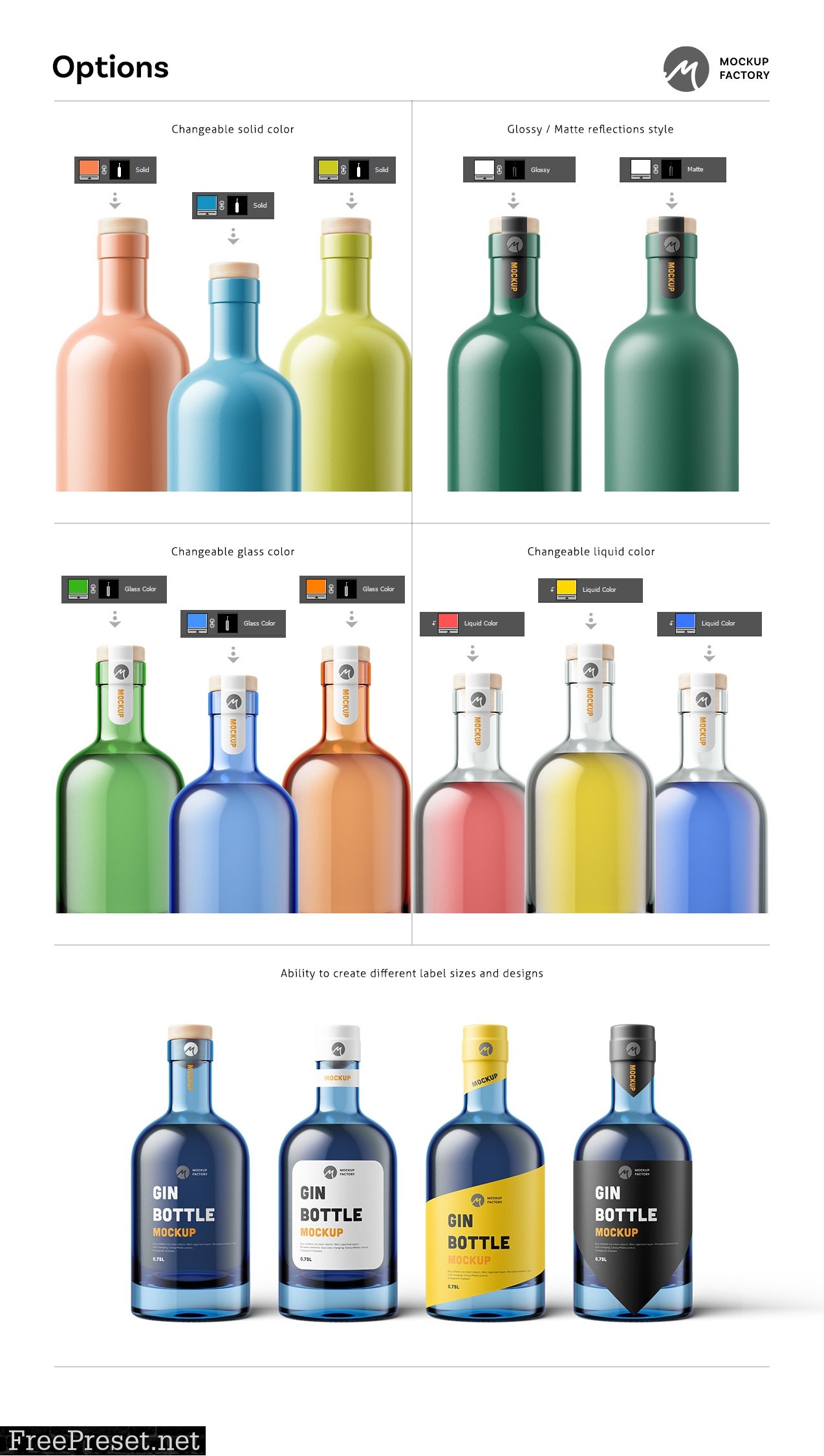 Gin Bottle Mockup Vol.2 6181405