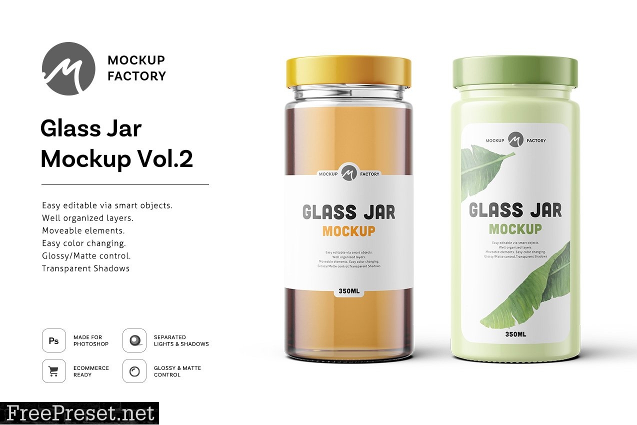 Glass Jar Mockup Vol.2 4603193