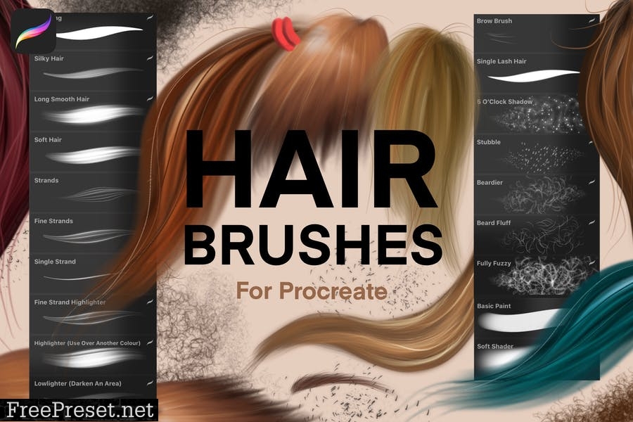 Hair Brushes For Procreate 3GZ6ZNN