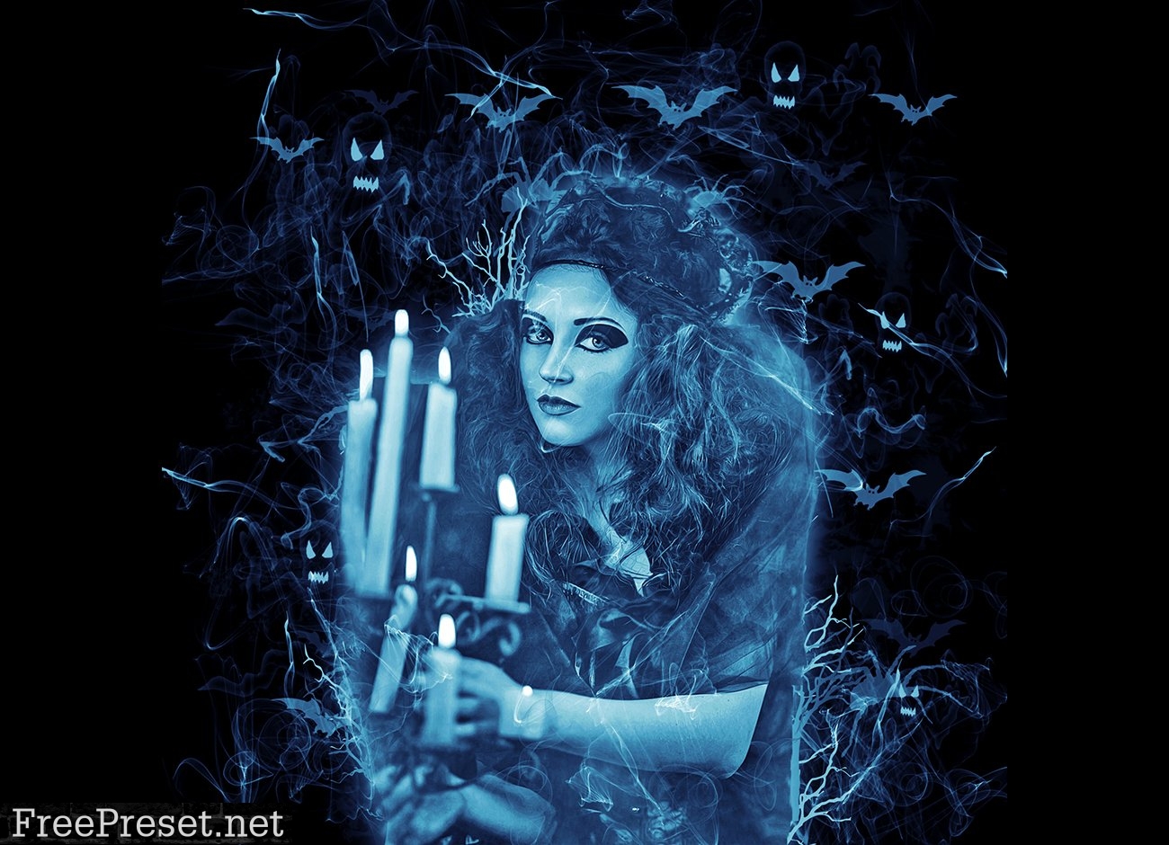 Halloween Night Photoshop Action 6415868