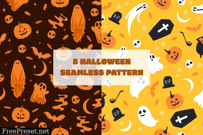 Halloween Seamless Pattern XUPBYRK