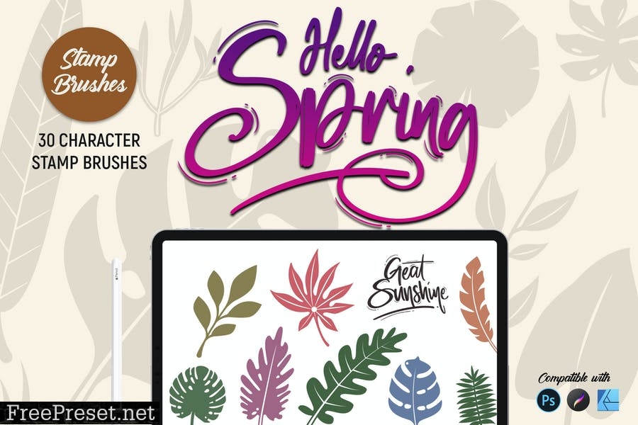 Hello Spring | Stamp Brushes 4WYPF59