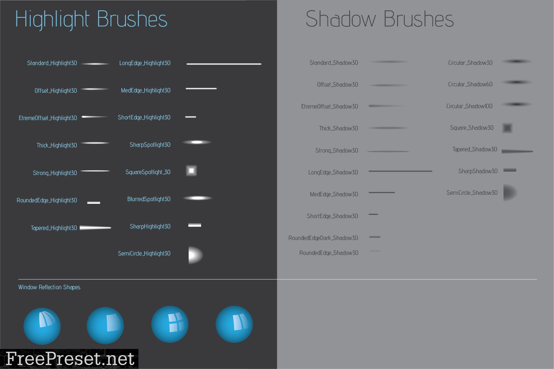 Highlight & Shadow Vector Brushes 2444406