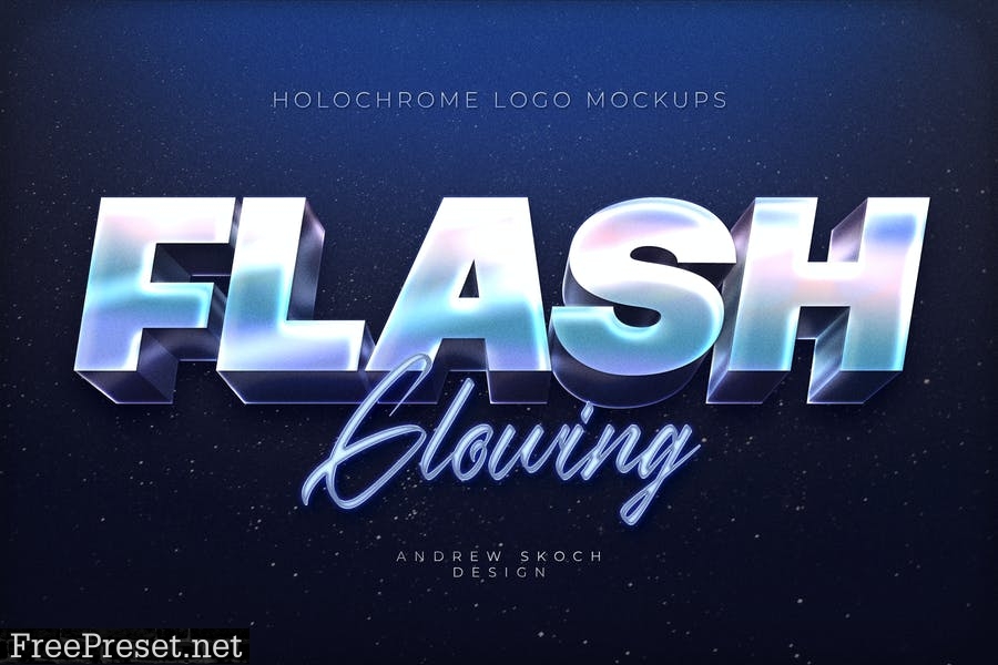 Holochrome Logo Mockups ZP3L4GL