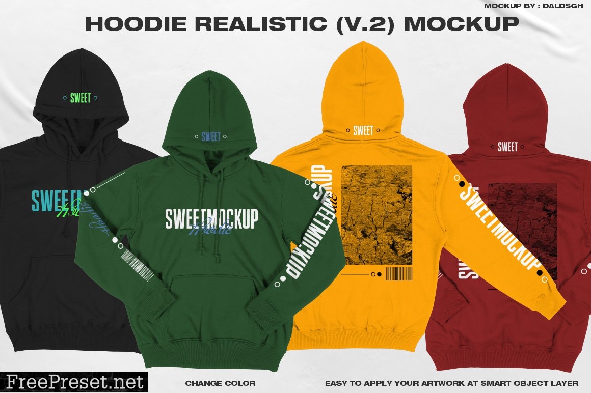 HOODIE REALISTIC (V.2) MOCKUP 6184902