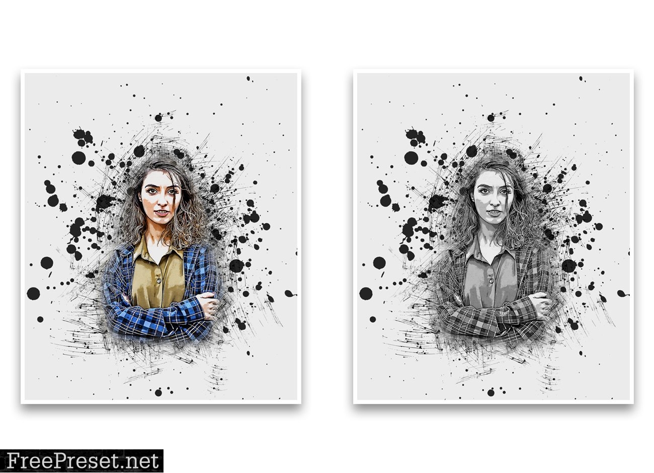 Ink Poster Art Photoshop Action 5435418