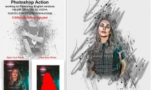 Ink Poster Art Photoshop Action 5435418
