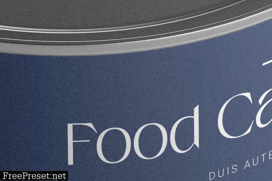 Isometric Food Tin Can Mockup LN2QY8J