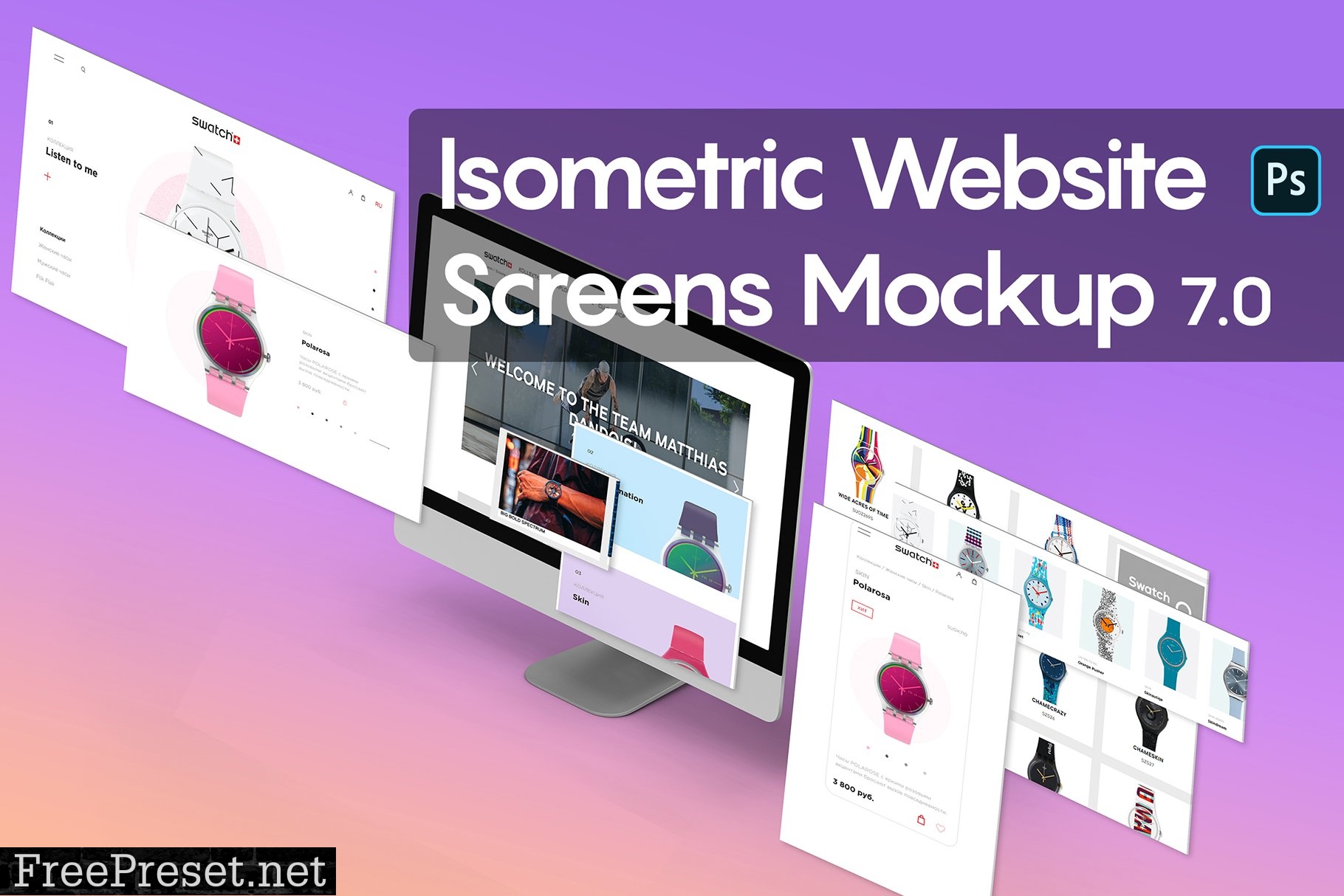 Isometric Website Mockup 7.0 5301276